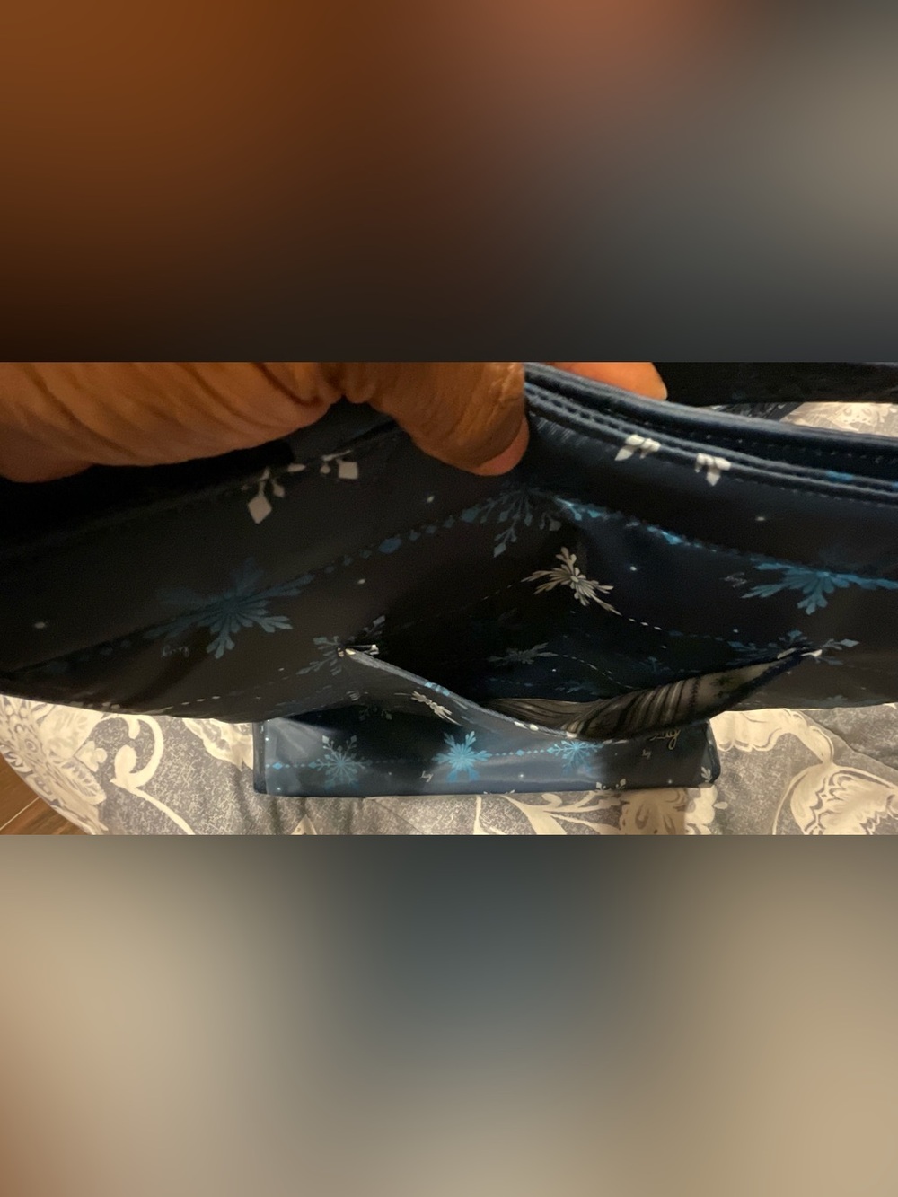 Lug Runner 2pc Tote Bags, Snowflake Navy - Picture 7 of 10